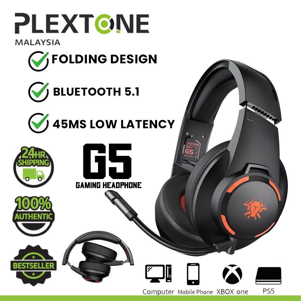 Plextone G5 Bluetooth Foldable Gaming Headset Cut Price BD