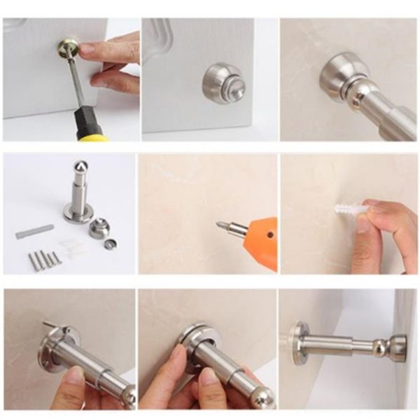 Door Stopper Stainless Steel Strong Door Stop Home Doors