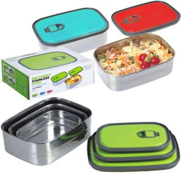 Rectangle Stainless Steel Food Container/Lunch Box Cut Price BD