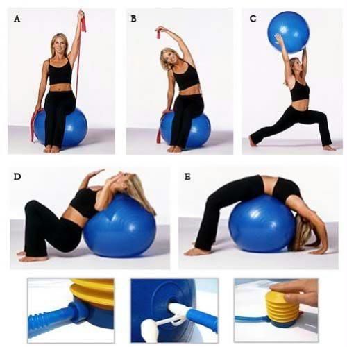 Gym Ball Multicolor Cut Price BD