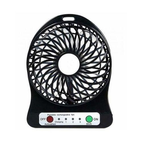 Portable Rechargeable Fan - Black