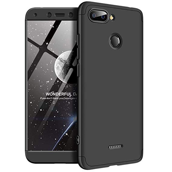 Xiaomi Redmi 6 360 Degree Gkk Phone Back Cover Black Cut Price Online Shopping