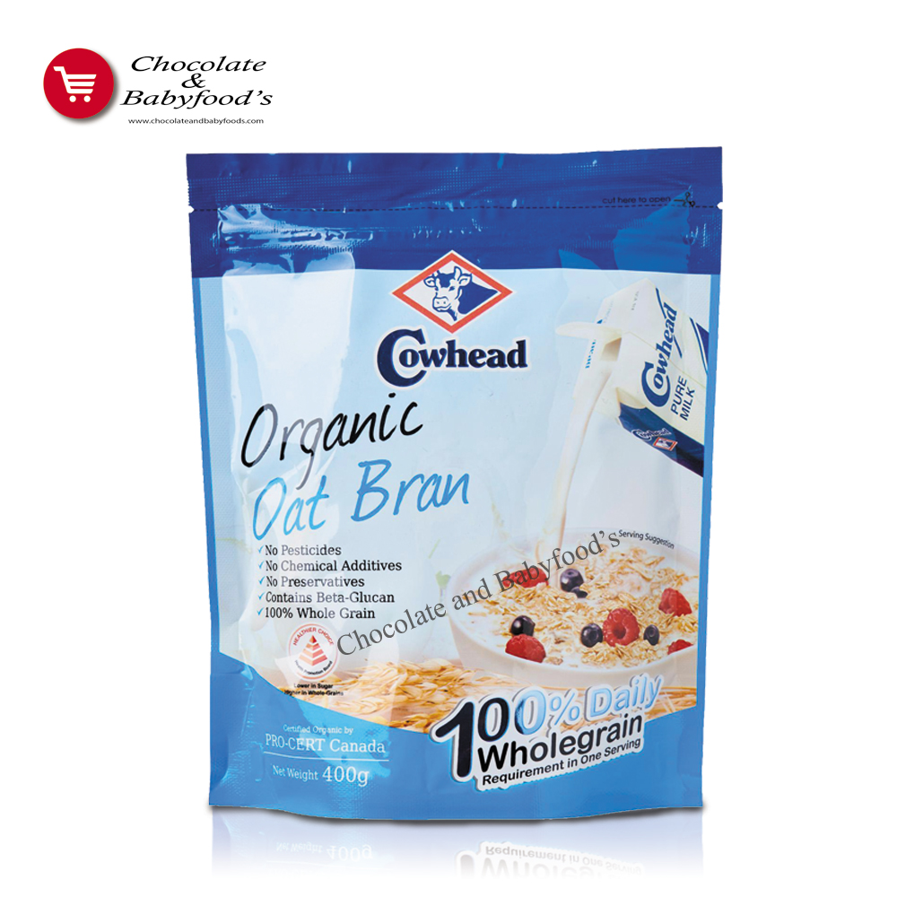 Cowhead Organic Oat Bran 400 gm