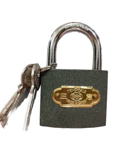 TRI Circle Iron Padlock 38 mm Tala Cut Price BD