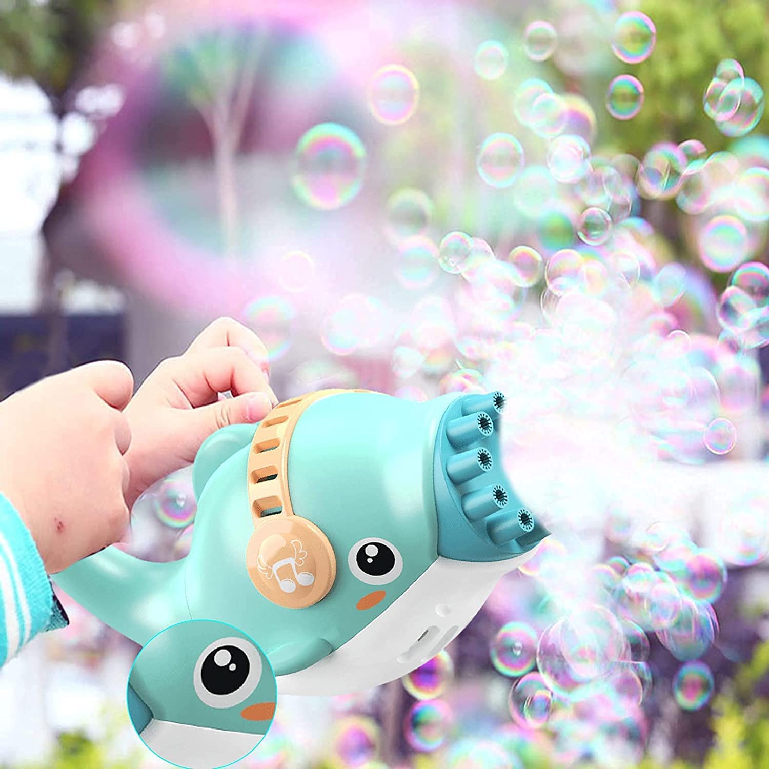 Battery Operated Cute Dolphin Bubble Machine Gun Cut Price BD