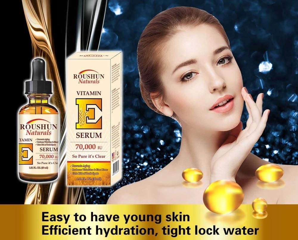 ROUSHUN Naturals Vitamin E serum keep young skin efficient hydration