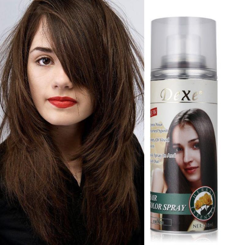 Dexe Hair Coloring Dyeing Spray Disposable Temporary Instant Highlights