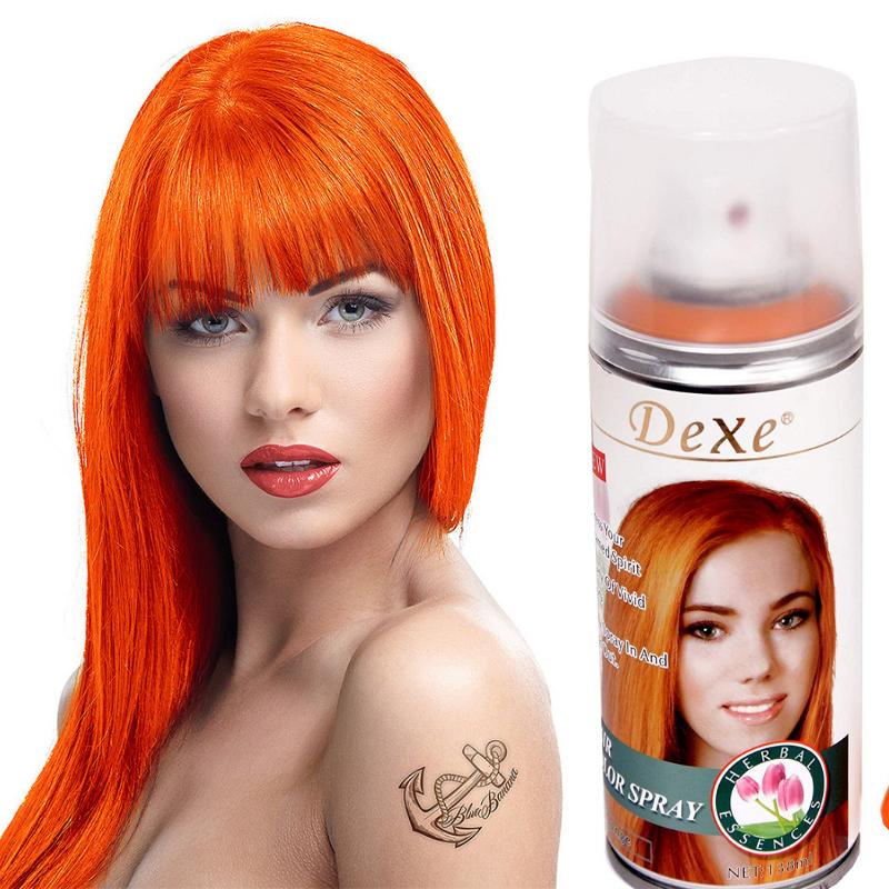 Dexe Hair Coloring Dyeing Spray Disposable Temporary Instant Highlights