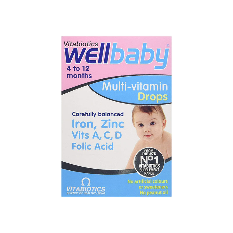 Vitabiotics Wellbaby MultiVitamin Drops Essential Nutrition for Your
