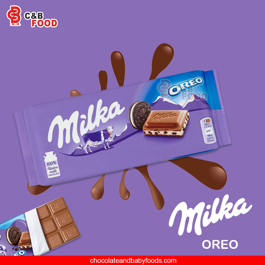 Milka Oreo Chocolate Bar 100g - Cut Price BD