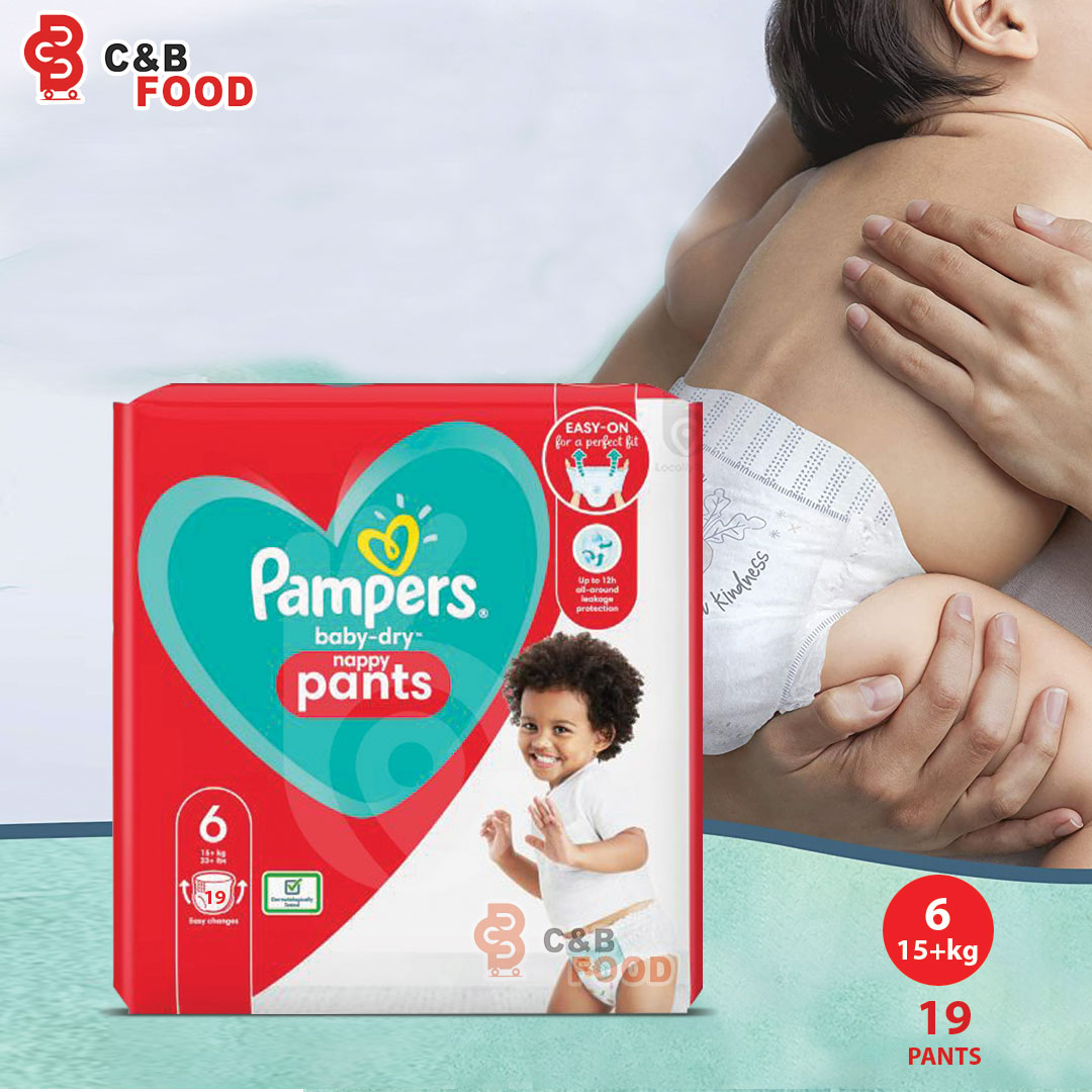 Pampers BabyDry Nappy Pants Size6 (19pcs) Cut Price online shopping