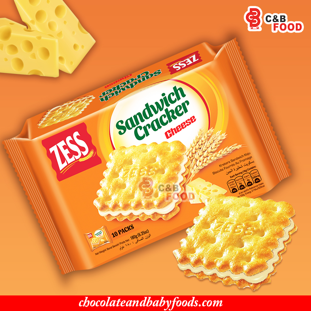 Zess Sandwich Cracker Cheese 180G Cut Price BD