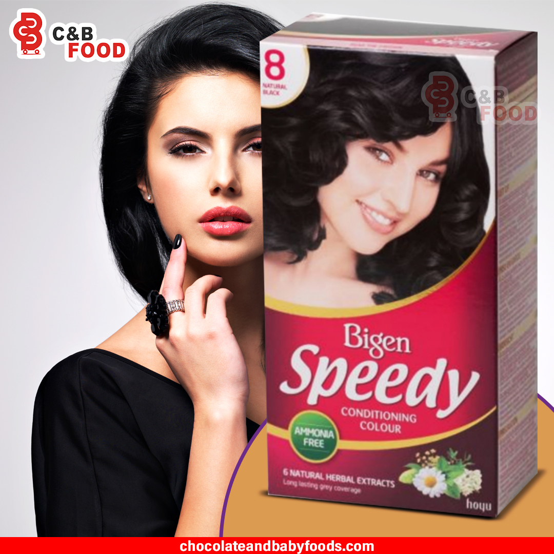 Bigen Speedy Conditioning Color 8 Natural Black Hair Color Cut Price BD