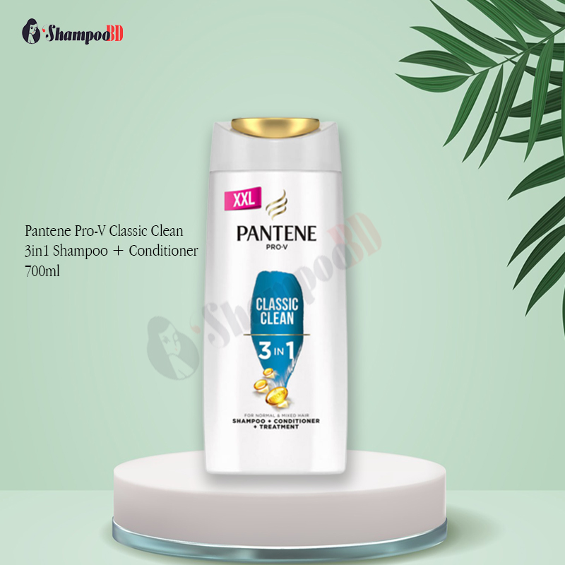 Pantene ProV Classic Clean 3in1 Shampoo + Conditioner 700ml Cut Price BD