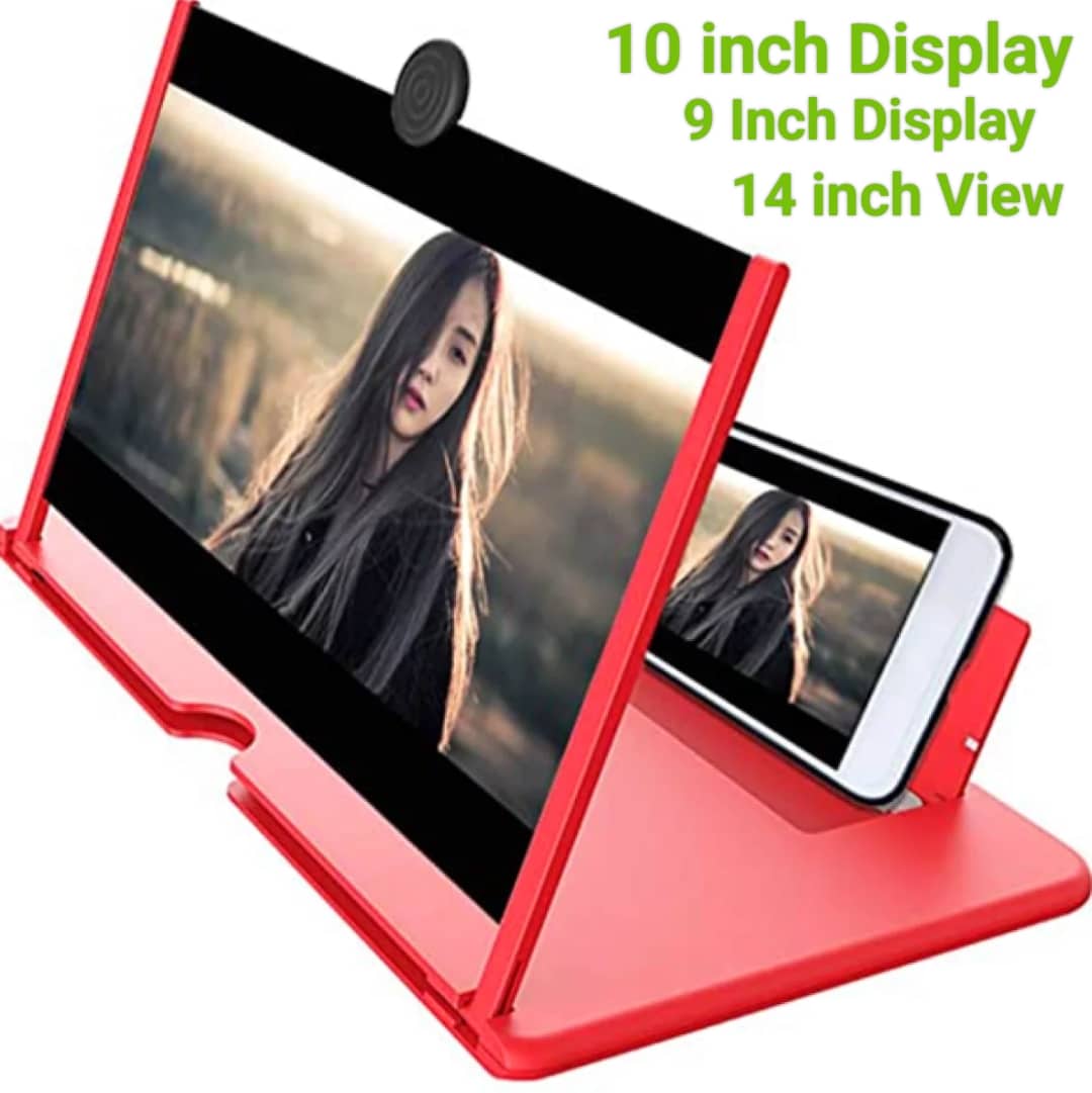 ENTBI Phone Screen Magnifier - Supporto Regolabile Per Telefono Con Base A Treppiede, Angolo Regolabile