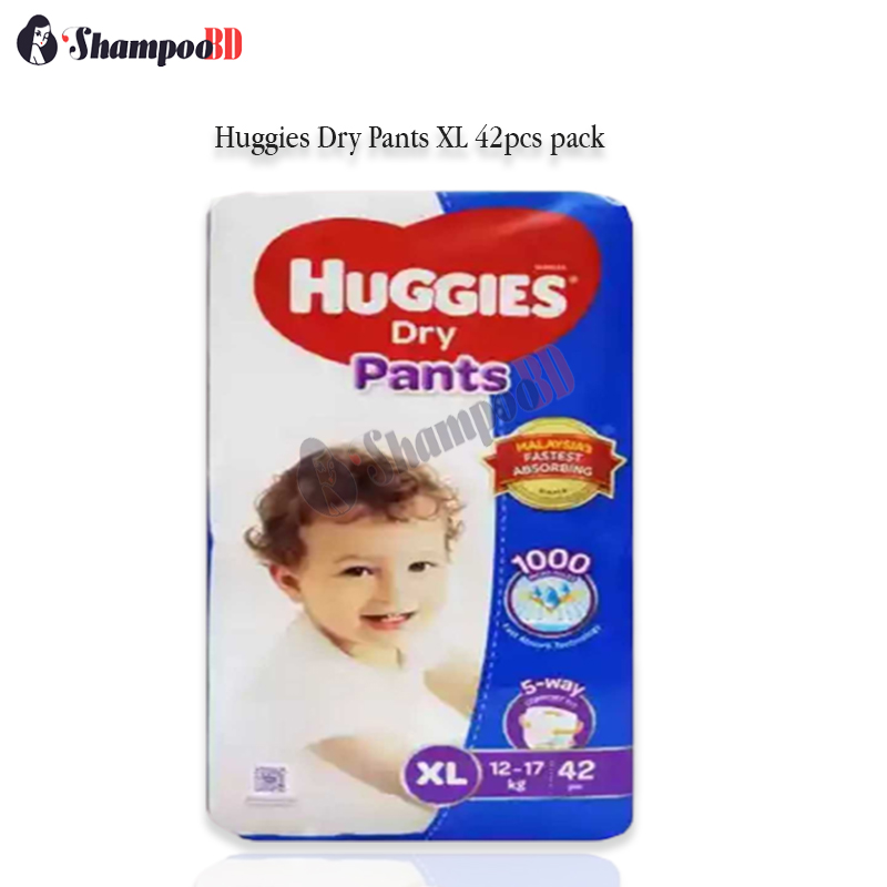 Huggies Dry Pants XL 42pcs pack Cut Price BD