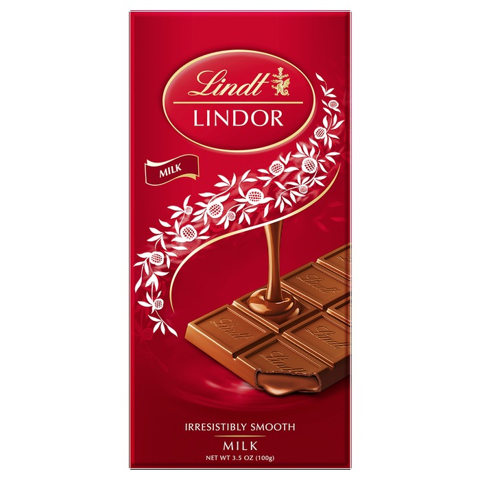 Lindt Lindor Milk Chocolate Bar 4pack X 25gm 100G Lindt Lindor Milk Lindt Lindor Milk Chocolate Bar 4pack X 25gm 100G Lindt Lindor Milk