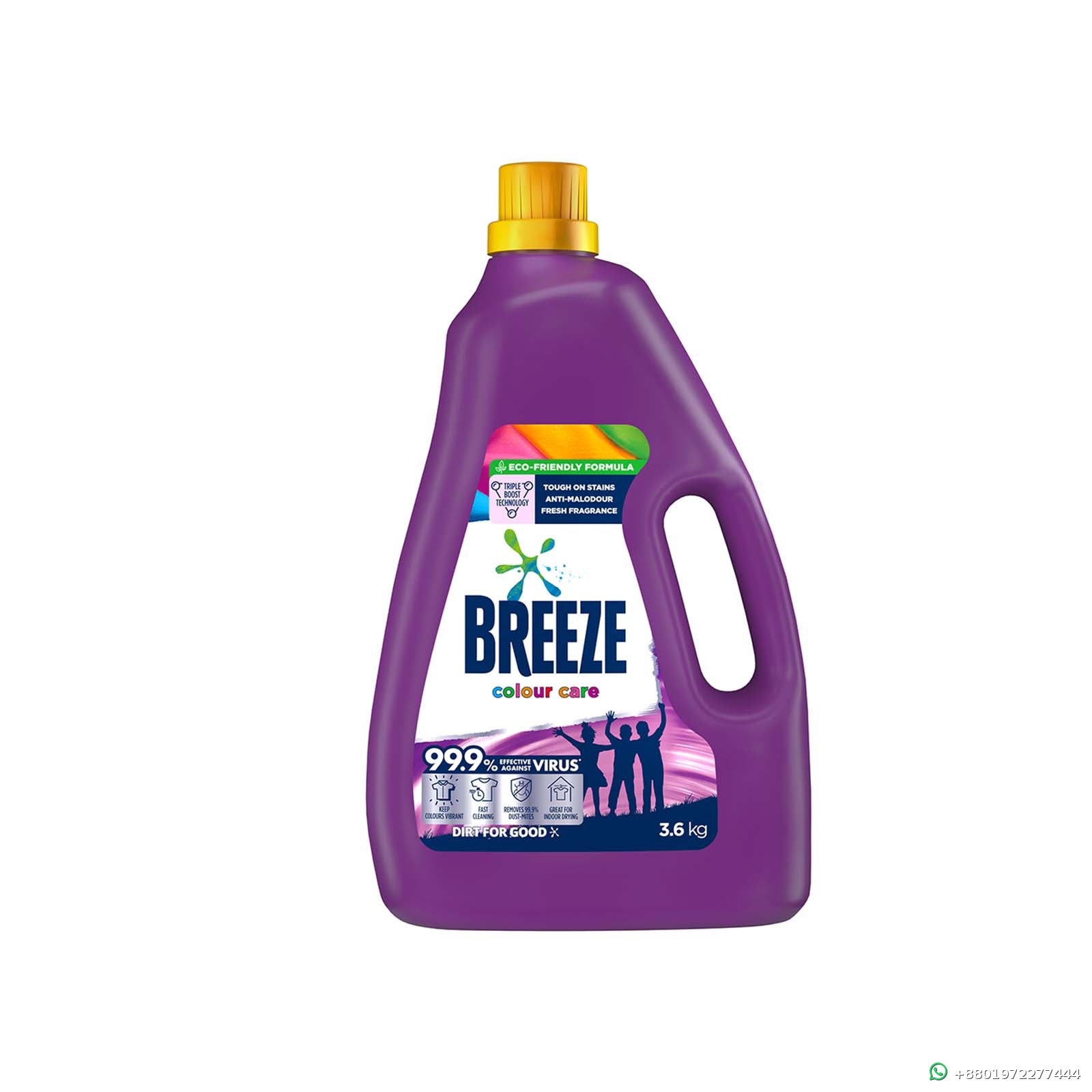 Breeze Colour Care Liquid Detergent 3.6kg