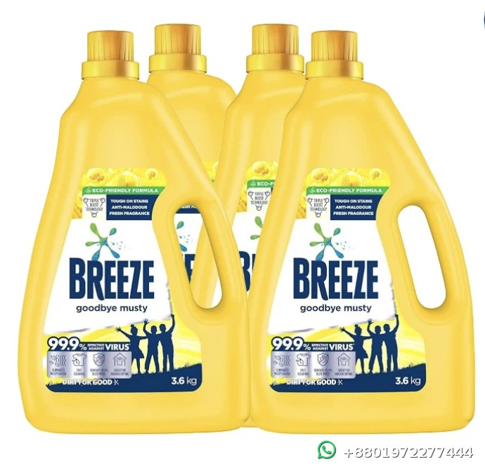 Breeze Liquid Detergent Indoor Drying Goodbye Musty 3.6kg