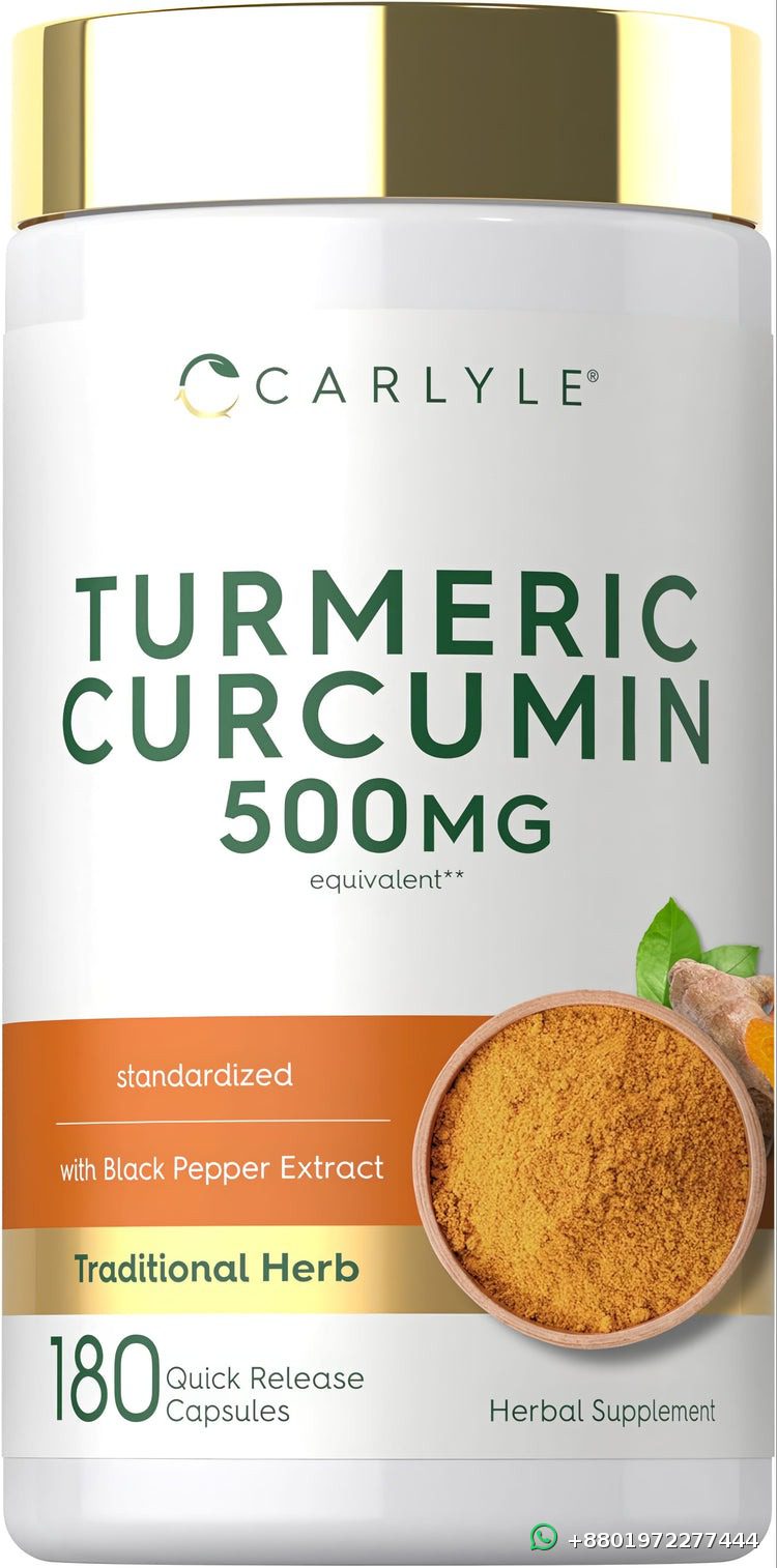 Carlyle Turmeric Curcumin 500mg 180 Capsules