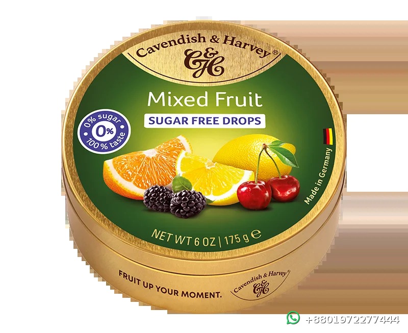 Cavendish & Harvey Sugar Free Mixed Fruit Drops 175g