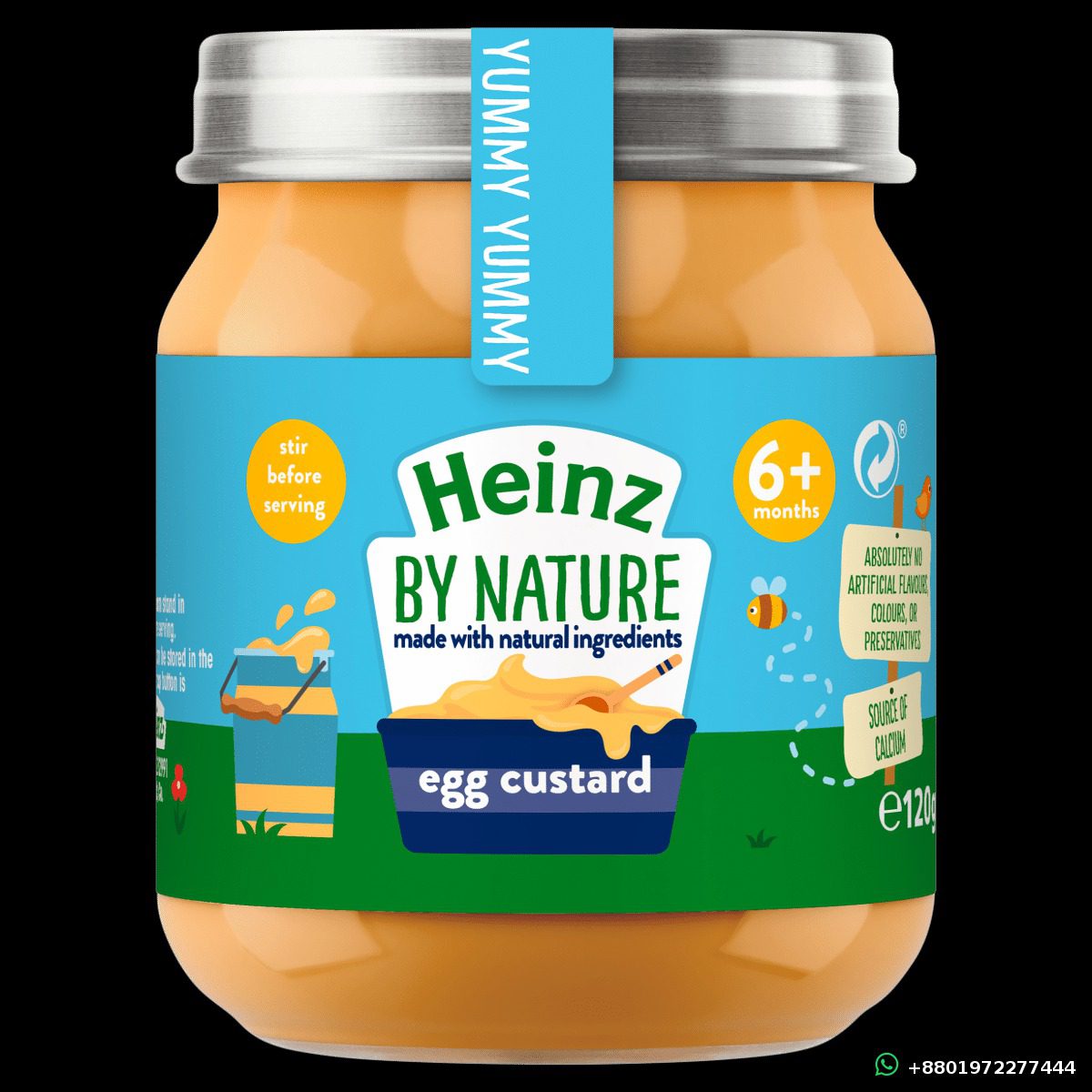 Heinz By Nature Egg Custard 6+ Months 120g