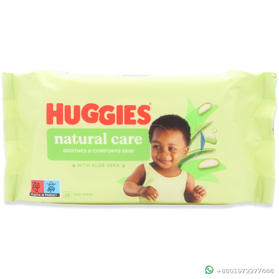 Huggies Natural Care Baby Wipes 56pcs