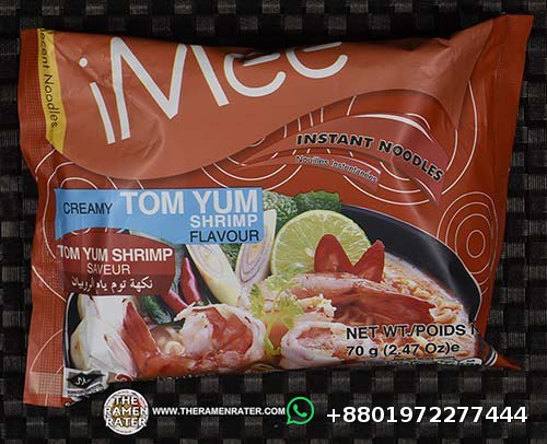 Imee Creamy Tom Yum Shrimp Flavor Instant Noodles 70g