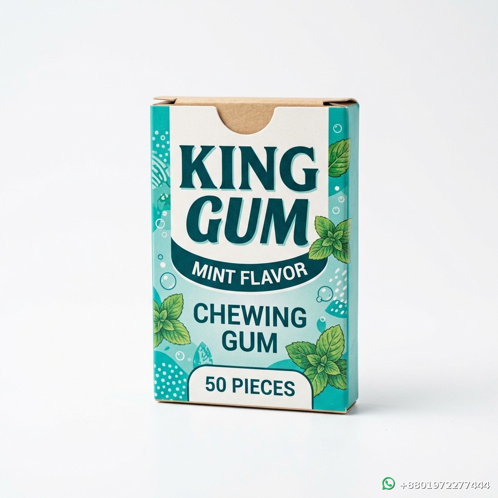 King Gum Mint Flavor Chewing Gum 50 Pieces