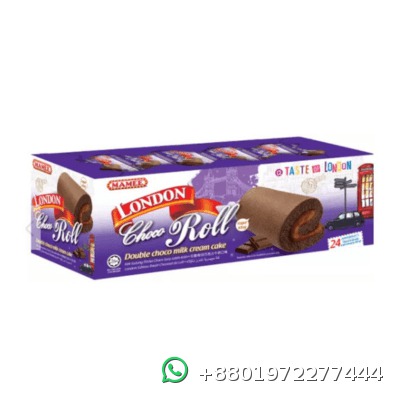 London Roll Double Choco Milk Cream Cake