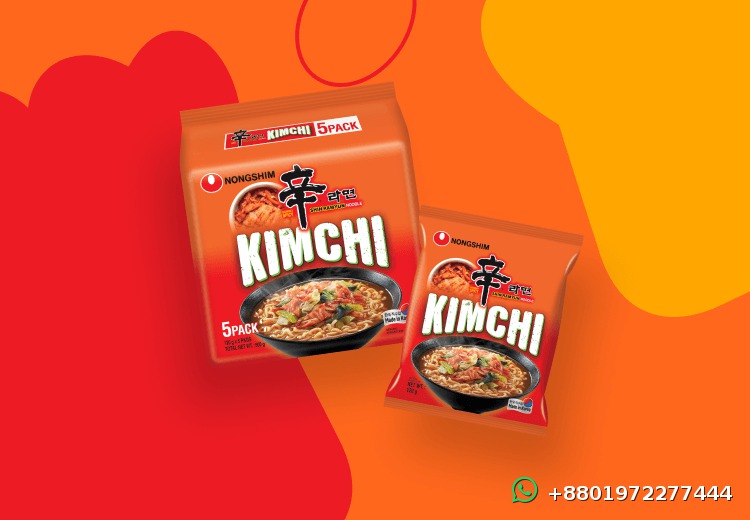 Nongshim Kimchi Shin Noodle Soup 5 Pack 600g