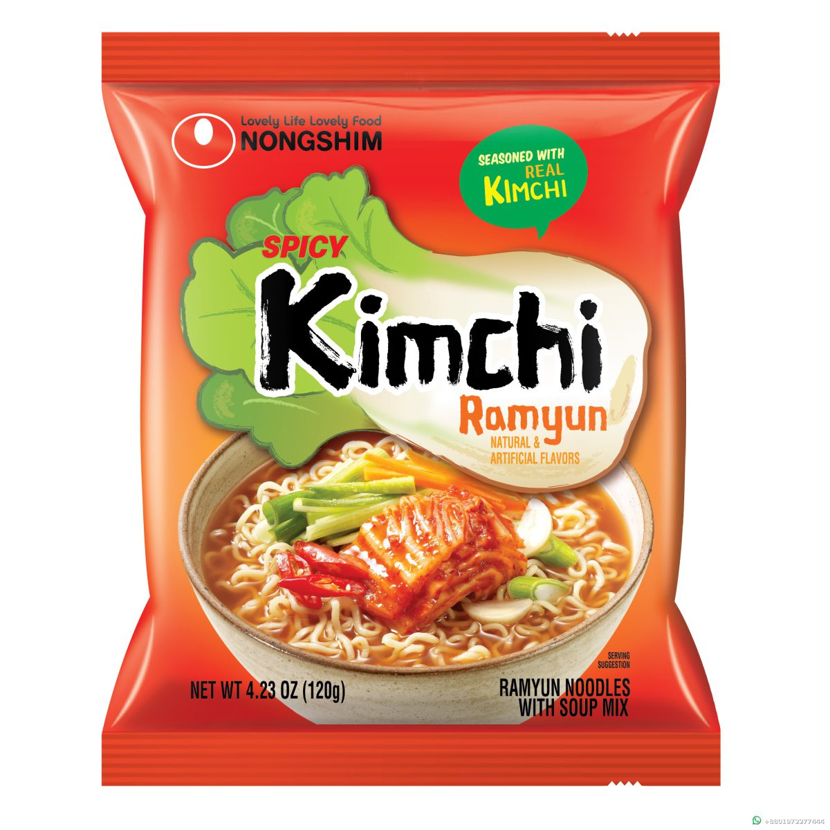 Nongshim Spicy Kimchi Ramyun 120g