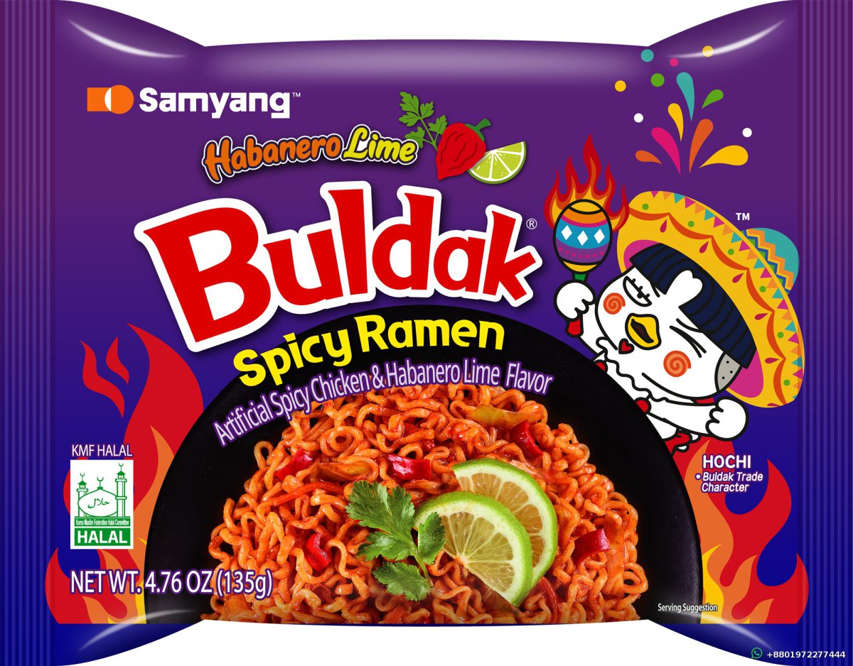 Samyang Habanero Lime Buldak Hot Chicken Flavor Ramen 135g