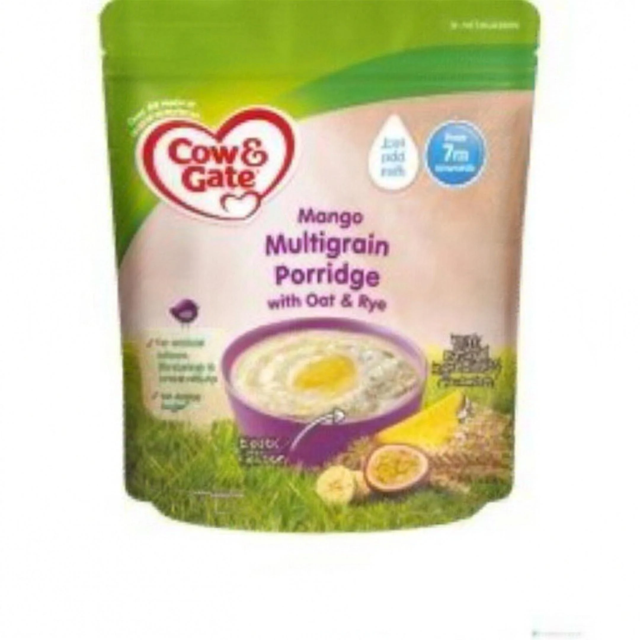 Cow & Gate Mango Multigrain Porridge with Oat & Rye 7m+