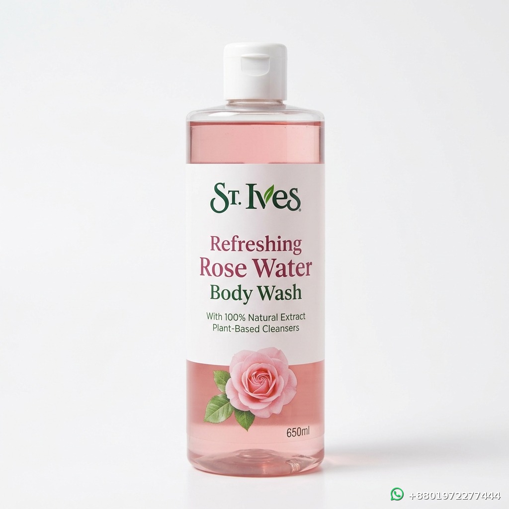 St. Ives Refreshing Rose Water Body Wash 650ml