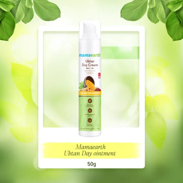 Mamaearth Ubtan Day Cream with Turmeric and Saffron SPF 30 50g