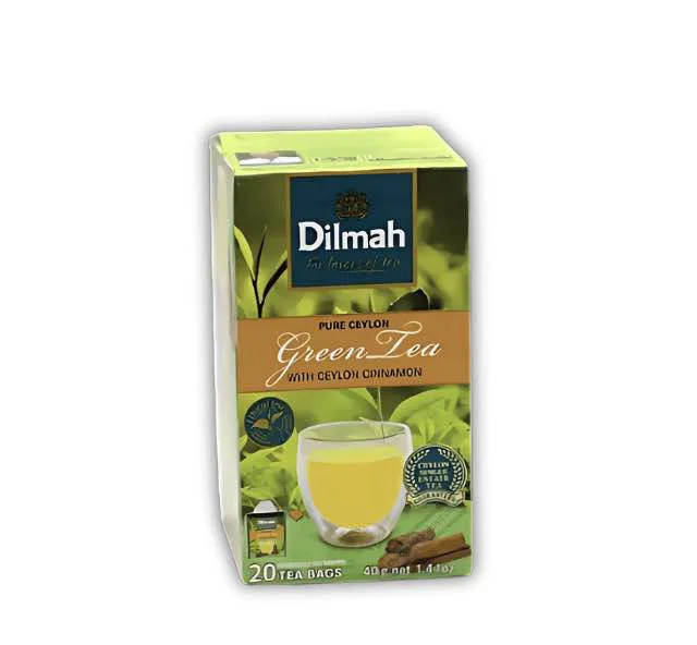 Dilmah Pure Ceylon Cinnamon Flavored Green Tea 20 Bags 40g