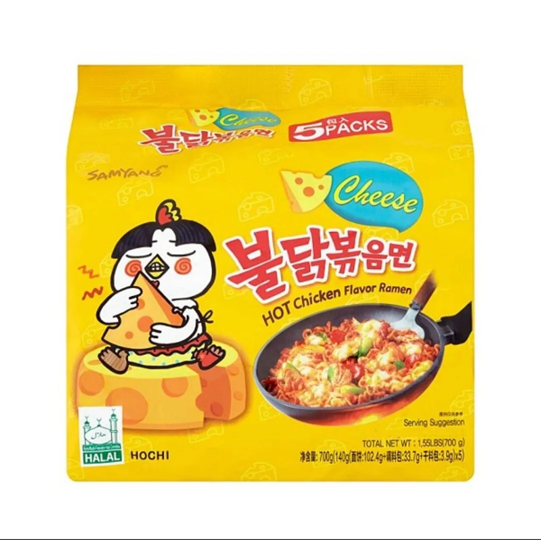 Samyang Buldak Cheese Hot Chicken Flavor Ramen 140g