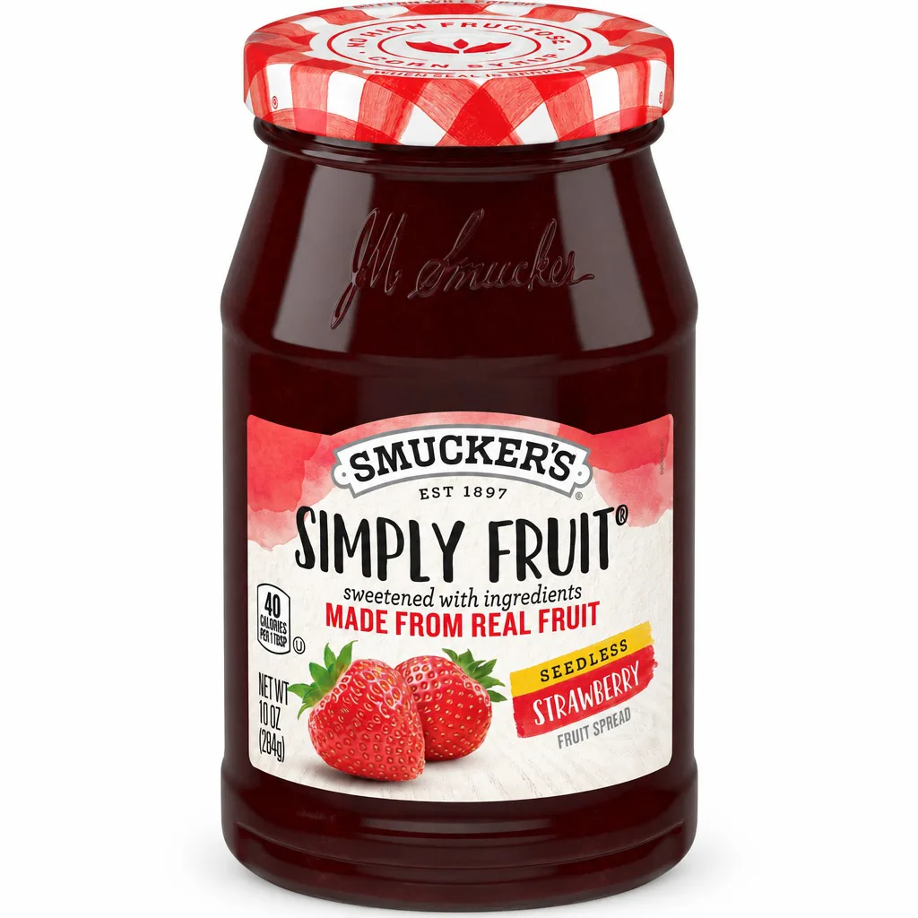 Smuckers Simply Fruit Seedless Strawberry Fruit Spread