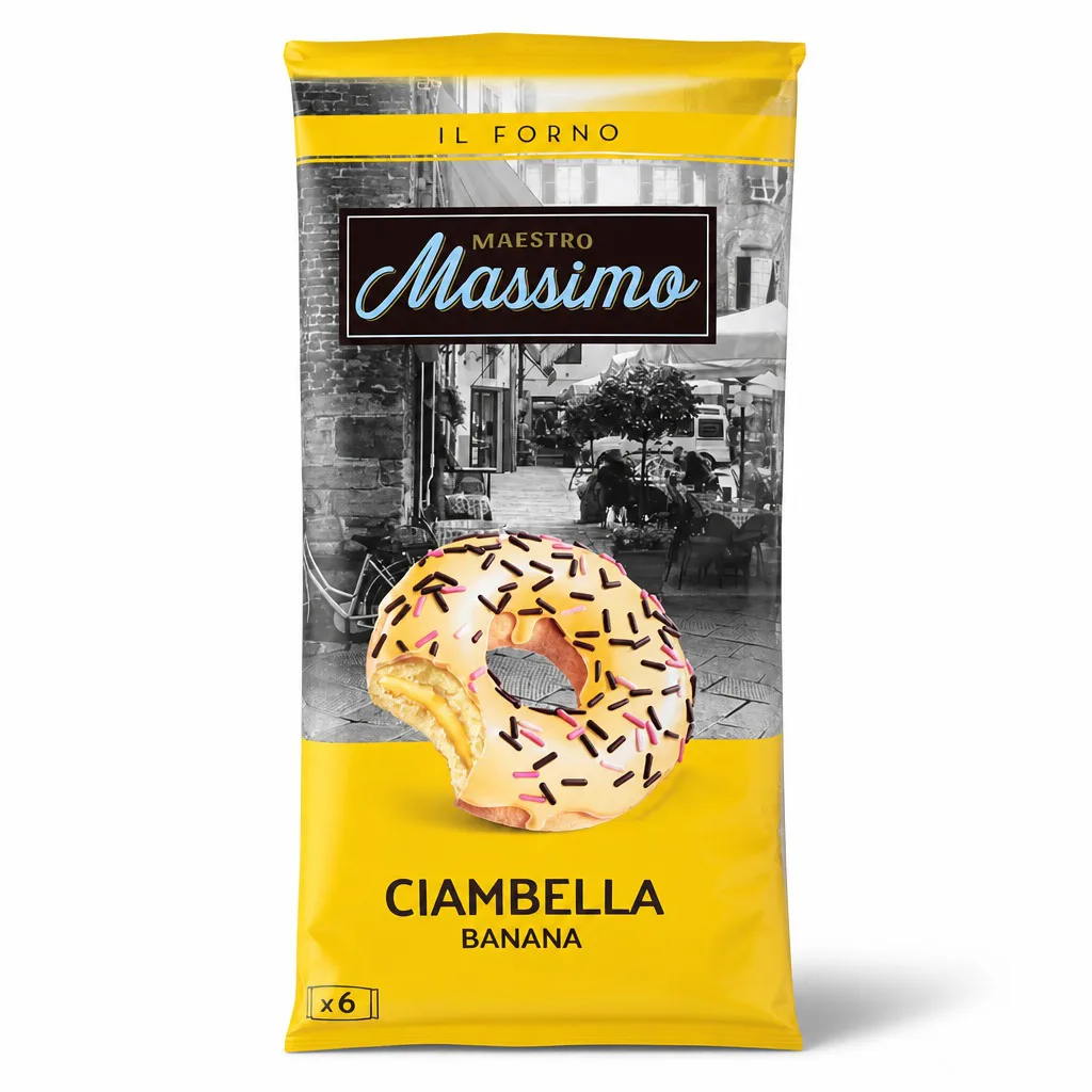Massimo Ciambella Banana Coated Cake 6pack