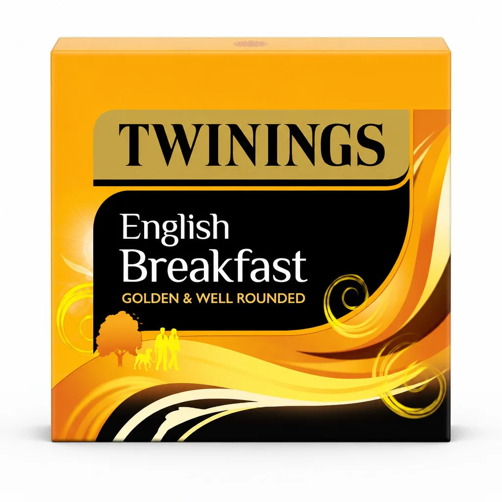Twinings English Breakfast Golden and Well Rounded 80 Tea Bags