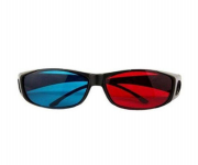 HiPerforming 3D Vision Glasses for Non 3D Screen Black