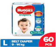 Huggies  Dry Belt L 60pcs pack | Perfitly Malaysia Huggies  Dry Belt L - Best Price in Bangladesh | Shampoobd