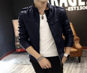 Gents Full Artificial Leather Jacket - Vip10 Red