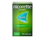 Nicorette Fresh mint Chewing Gum, 2 mg, 105 Pieces (Stop Smoking Help)