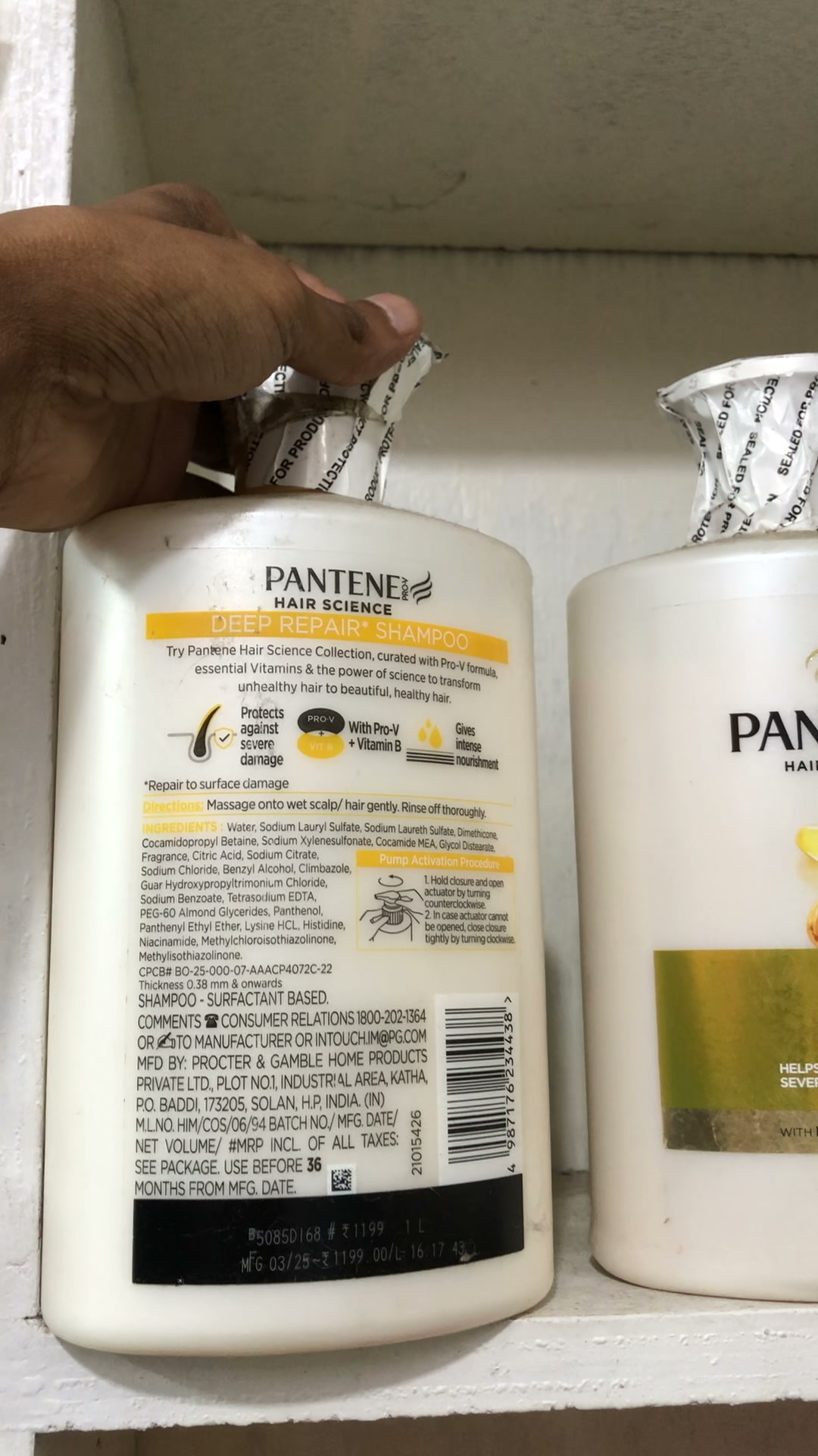 Pantene Hair Science Deep Repair Shampoo 1L