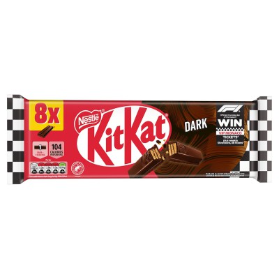 KitKat 2 Finger Dark Chocolate 8 Bars 165.6g