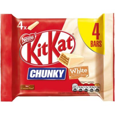 KitKat Chunky White Chocolate 4 Bars 160g