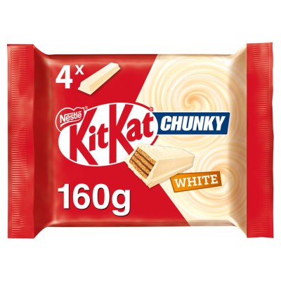 KitKat Chunky White Chocolate 4 Bars 160g