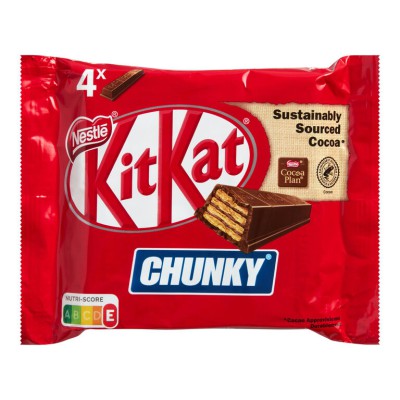 KitKat Chunky Milk Chocolate 4 Bars 160g